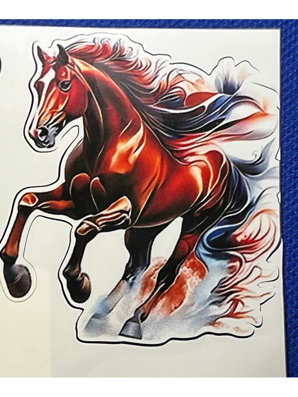 Vibrant Running Horse Sticker - 3 Inches of Wild Energy!